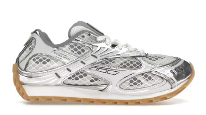 Bottega Veneta Orbit Silver White bv25481